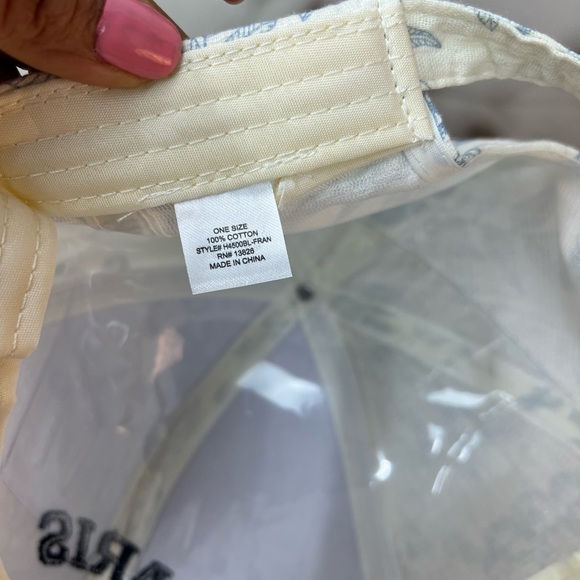 Floral print and embroidered PARIS cap, NEW. fresh and unique French style - Picture 8 of 9